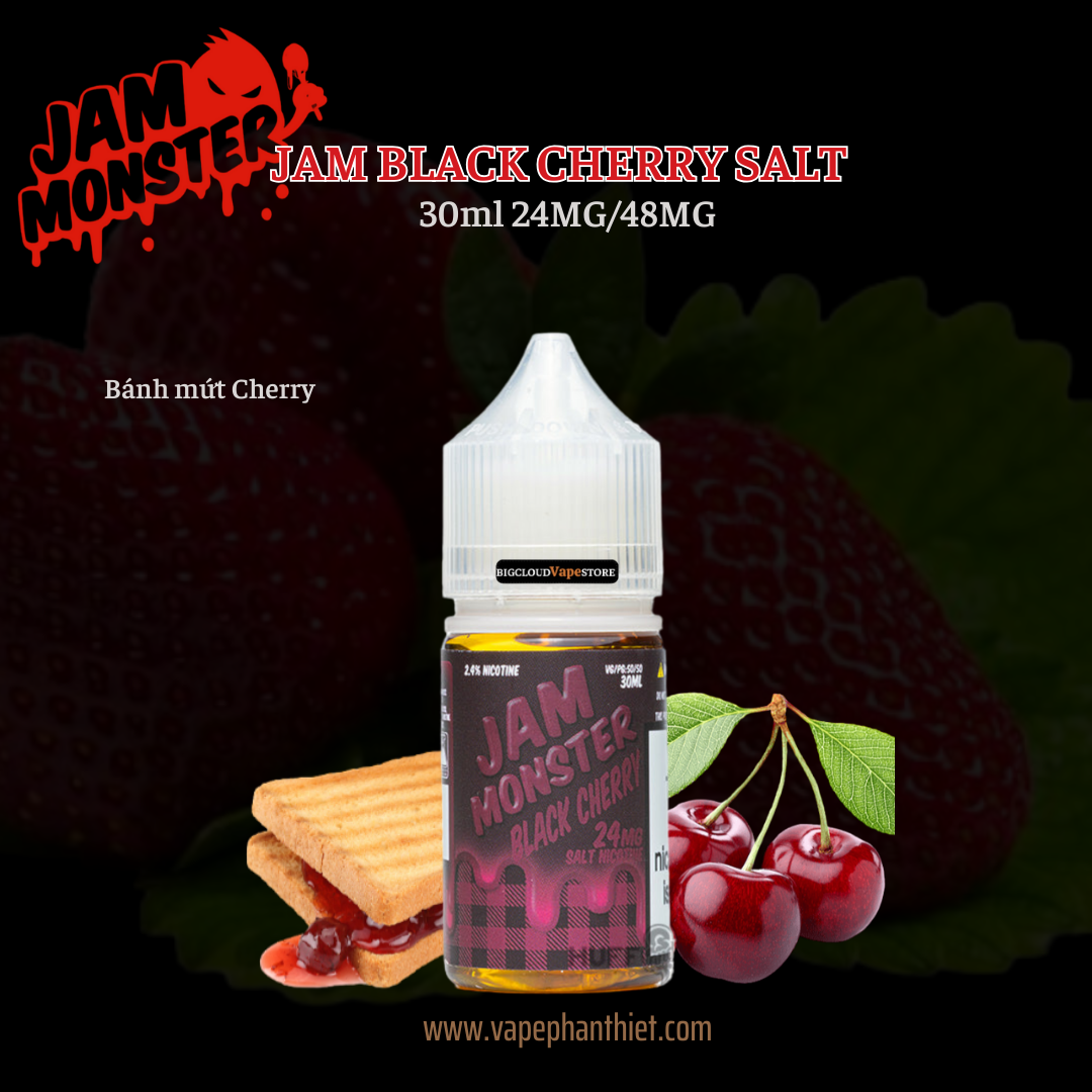 Jam Monster Bánh mứt Cherry 30ml 24MG-48MG